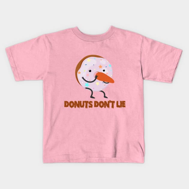 Donuts don't lie Creme Kids T-Shirt by Luve